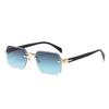 Metal Frameless Sunglasses Hot-Selling Outdoor Metal Hinge Quality Glasses Men'S And Women'S Trimmed Sunglasses