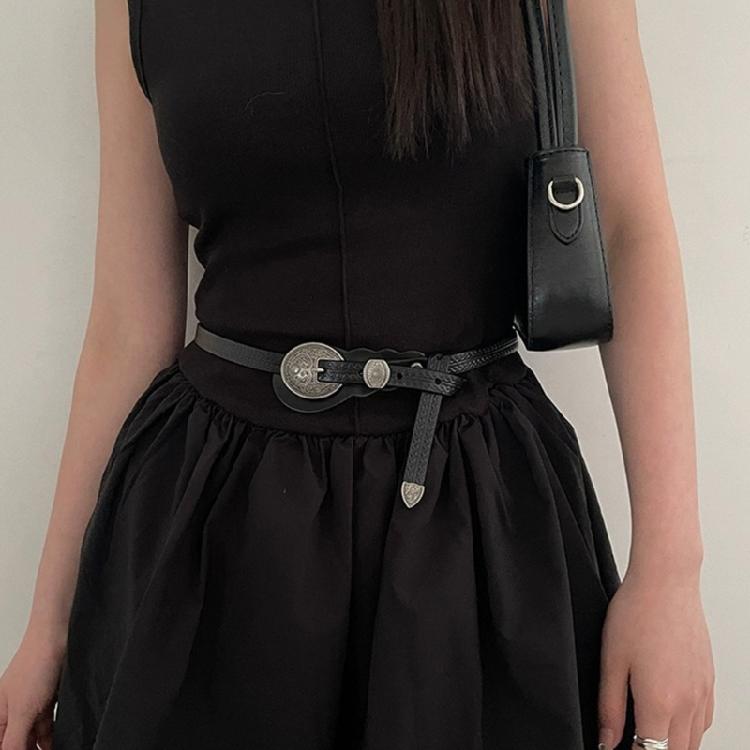 Vintage Buckle Belt Women Waist Belt Bohemian Waistband Pants Belt Accessories