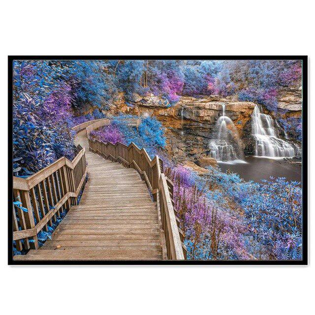 Malowanie diamentami Gwiaździste niebo Inkrustowane lasy Domek Haft krzyżykowy Malowane kwiaty z kamieni szlachetnych