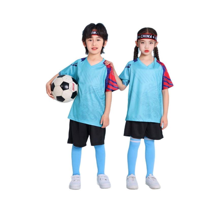 Children'S Football Uniform Game Uniform Summer Sports Short Sleeve Suit Boys Students Light Board Jerseys