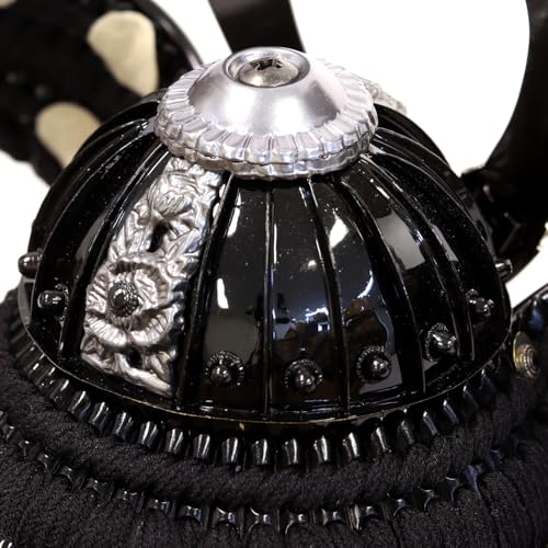 Boy's Day Doll Helmet Display Case, Acrylic Display Case, Rei (Rai) Design, Black, 28cm W x 22cm D x 26cm H, Panorama Case SP24508C-1