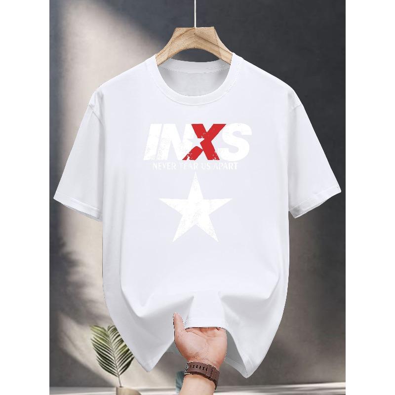 

European sizes Printed Short-Sleeve T-Shirt, Fashion Casual Summer Wear 4XL білий