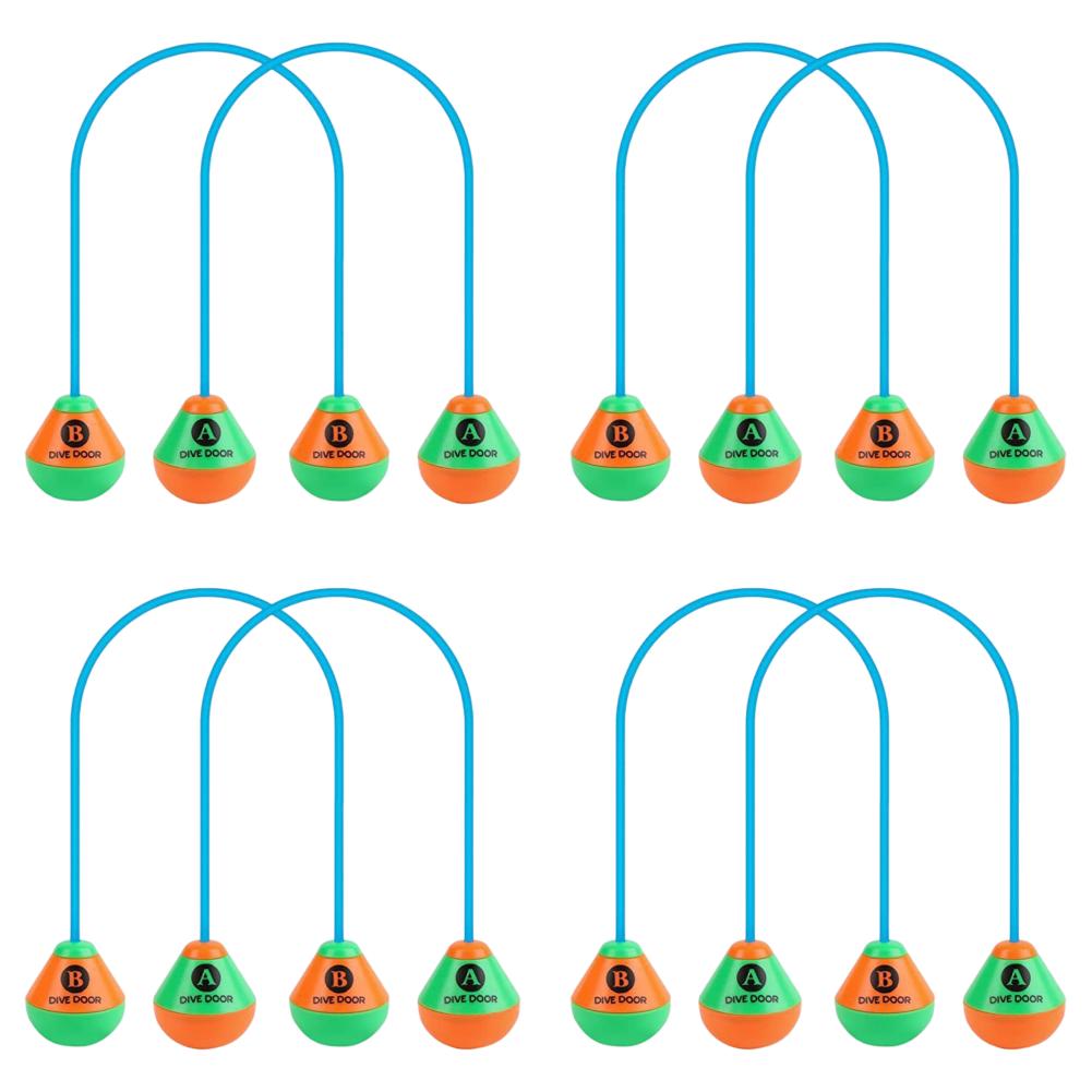 10-2PCS Through Door Diving Ring Funny Swimming Game Aids Dive Door Reusable Diving Training Crossing Rope Door Pool Water Toys