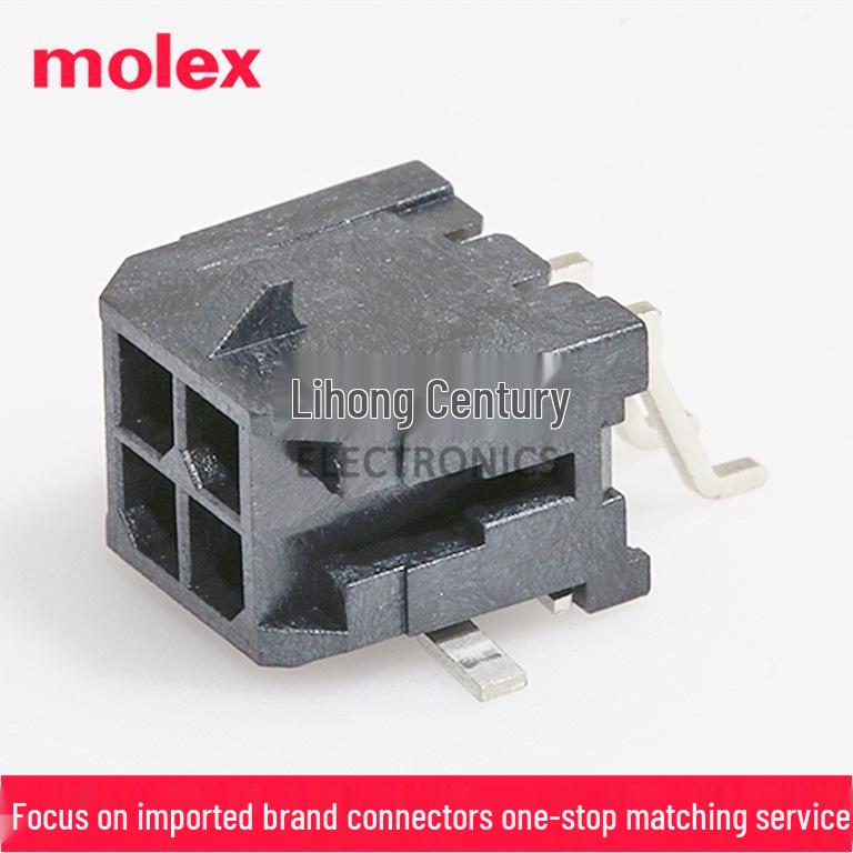 Micro-Fit 3.0 4-Pin Socket, Pitch 3.00mm (Part No. 43045-0410) by Molex