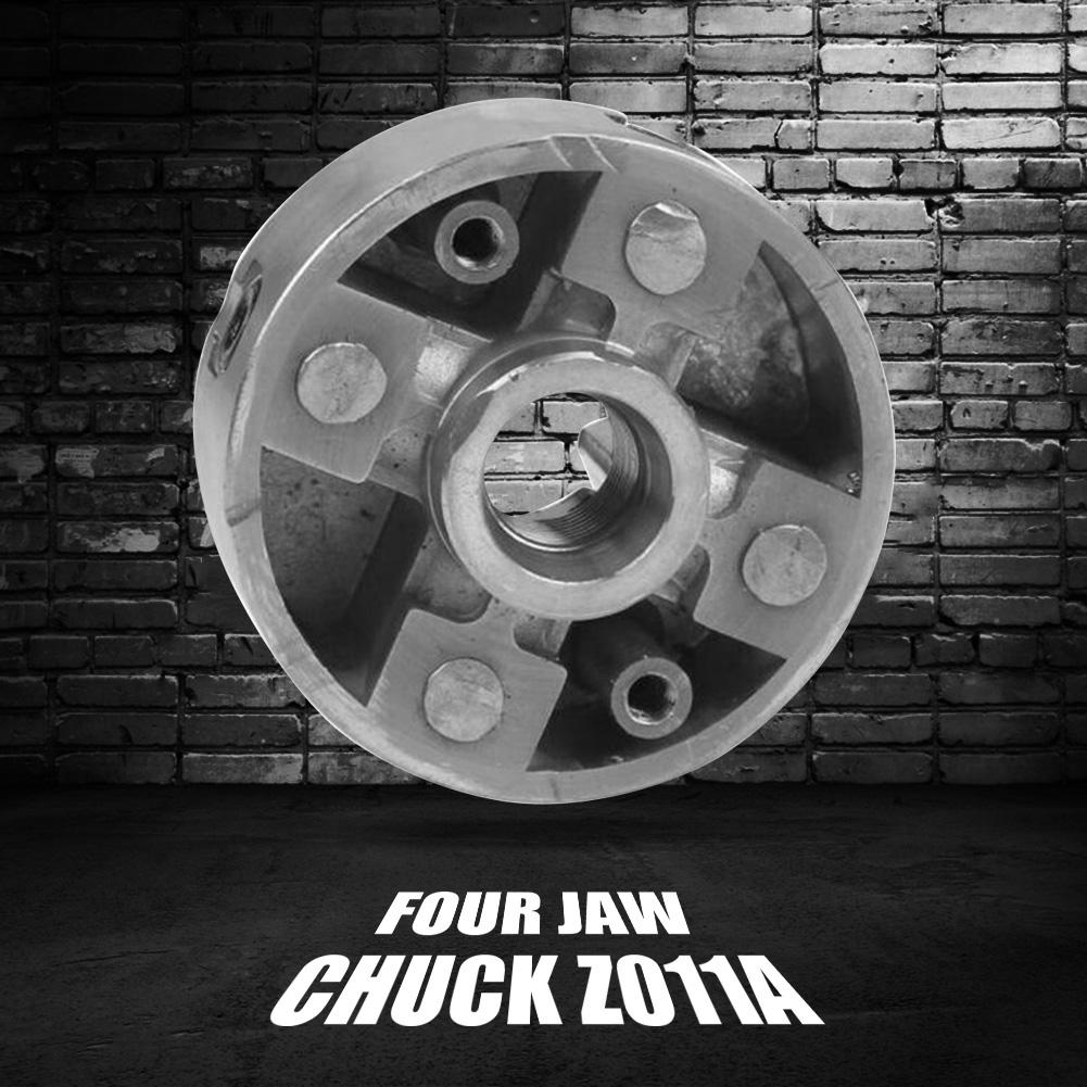 4 Jaws Self Centering Chuck Zinc Alloy Self-Centering Drill Chuck with Motor Connection Shaft for Grinding Milling Lathe Machine