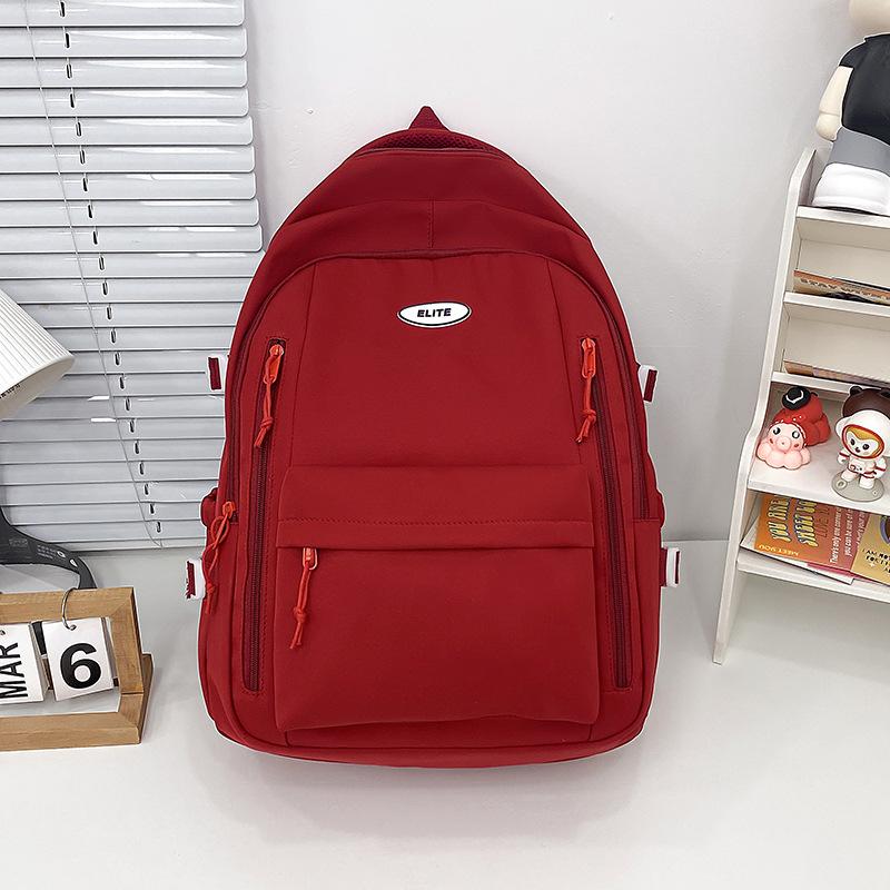 Schoolbag wholesale simple trend waterproof large capacity backpack female shoulder casual lulu bag student schoolbag junior high school students new