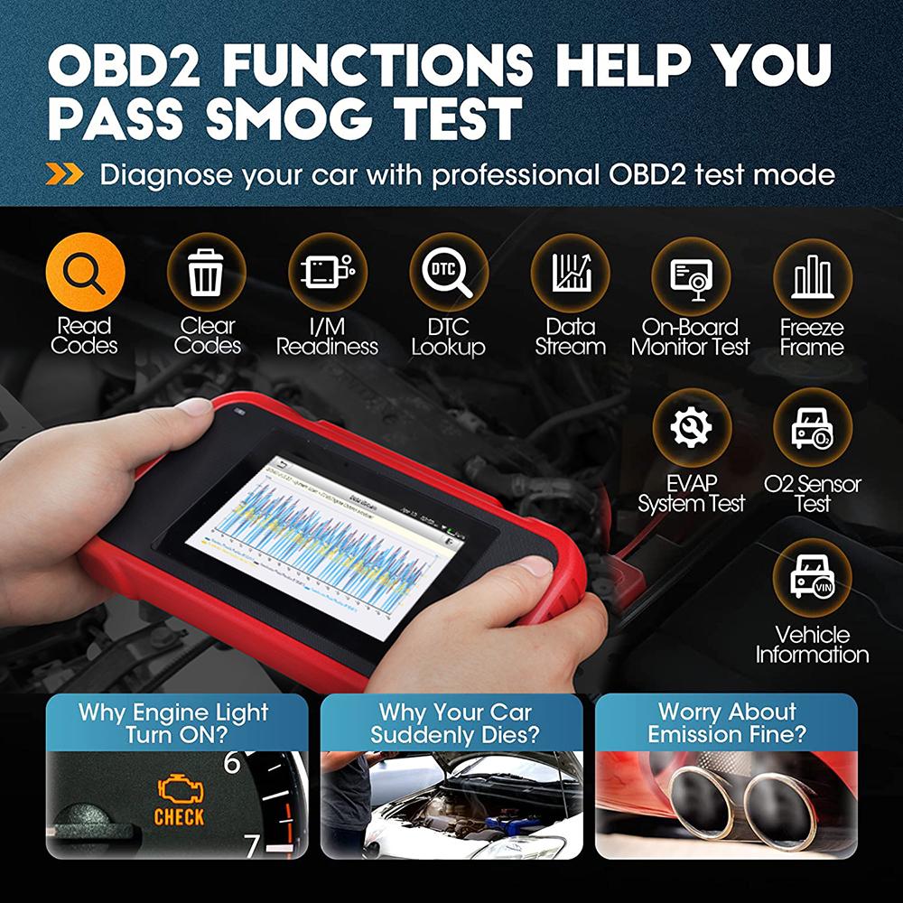 LAUNCH X431 CRP123E V2.0 OBD2 Scanner ENG ABS Airbag SRS AT Auto Diagnostic Tool 7 Reset Code Reader Automotive tools PK CRP123