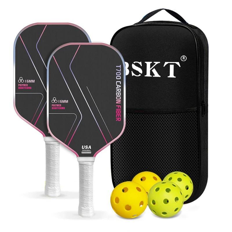 T700 Carbon Fiber Pickleball Paddles Professional Full Set Indoor Outdoor Play