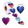 500Pcs Heart Shape Sticker Wrapping Labels 25mm Valentines Sealing Sticker for Envelopes Box Valentines Cards Packaging