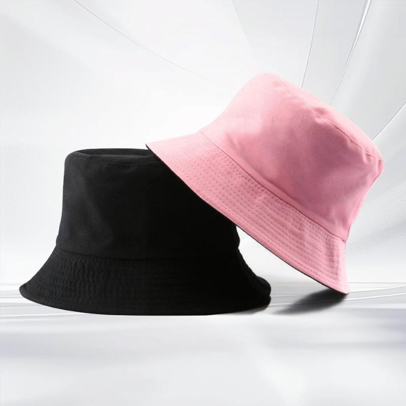 Double-sided Bucket Hat Embroidered Casual Versatile Basin Hat Summer Sun Protection Sun Hat Couple Hat Tide