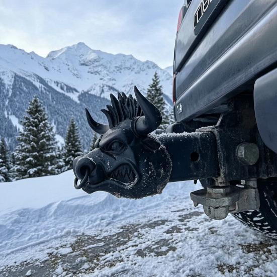 Stierenkop Trekhaak Afdekking voor 2 Inch Ontvangers 3D Geprint Grappige Trekhaakbal Beschermer Vrachtwagen Accessoire voor SUV Pick-up Auto's