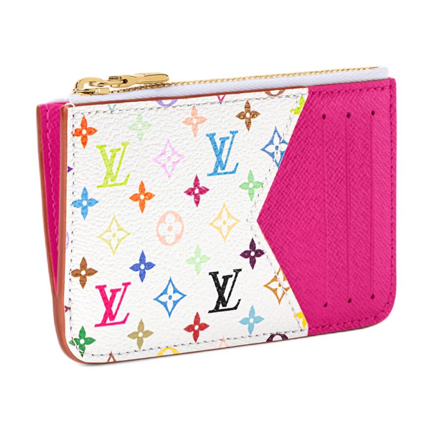 Louis Vuitton x Takashi Murakami Romy Card Holder Multicolor/White Monogram Canvas Women Wallets M27706