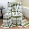 OEING Thick Snowflake Striped Throw Blanket