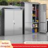 304 Stainless Steel Lockable Outdoor Storage Cabinet for Garden, Courtyard, or Balcony Use