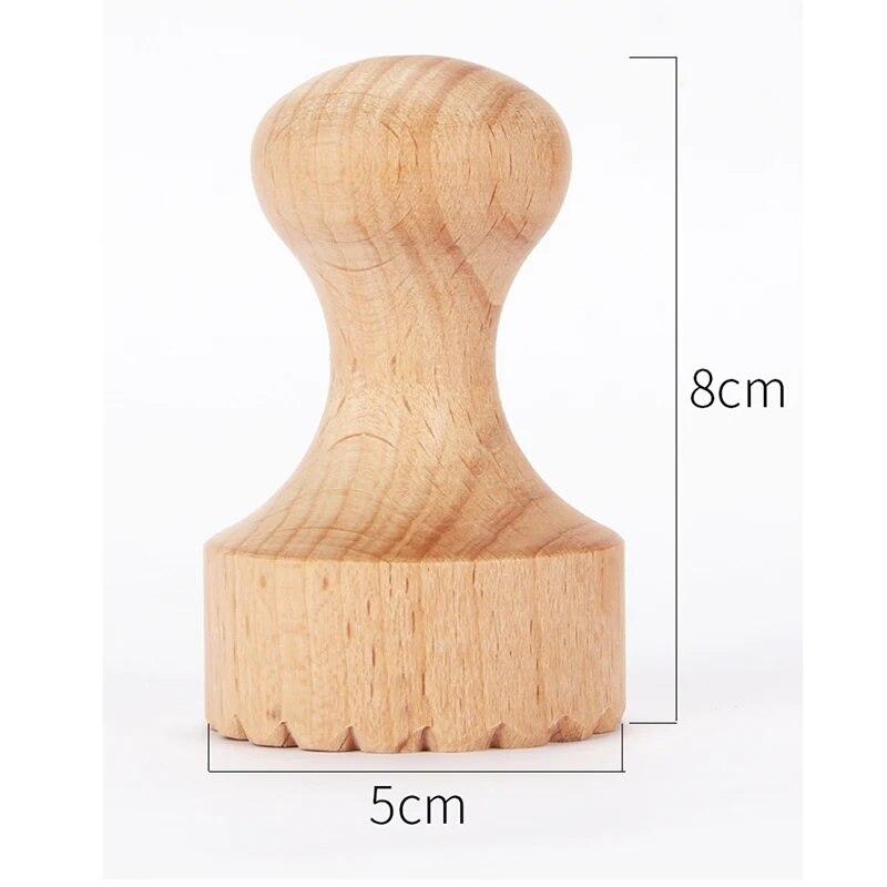 Round Wooden Stamp with Handle Diameter Of 5cm Chinese Character Moon Cake Stamp, Pastry Stamp, Blessing Stamp