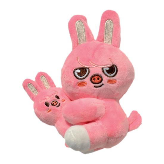 Magnetic Hugging Animal Plush Toy Fox Chick Wolf Cartoon Pig Bear Cat Rabbit Dog Plushie Stuffed Little Pig