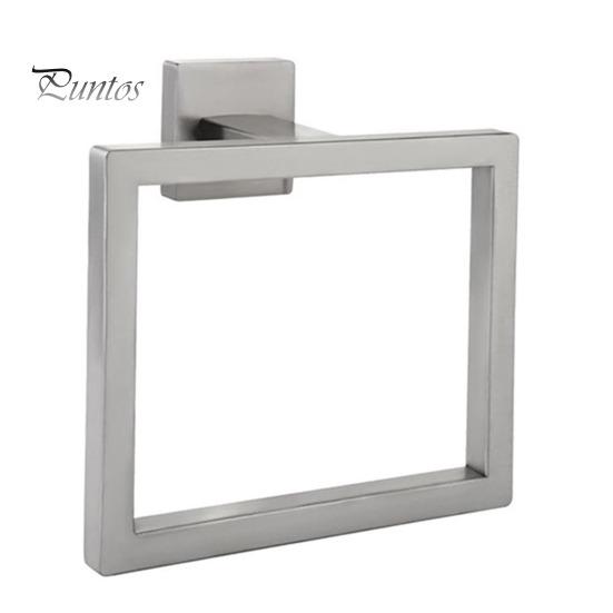 

1/2 шт. кольца для полотенец, держатели для полотенец, нержавеющие, устойчивые к коррозии, настенные, квадратные, современный дизайн, кольца для полотенец 1pc серебряный