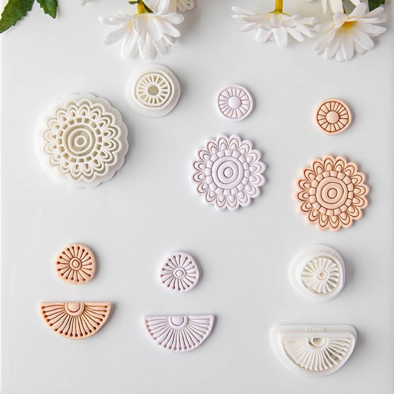 Ear Rings Epoxy Mould Bohemian Geometric Earrings Mold Handmade Ear Pendant Silicone Molds for Craft Enthusiasts