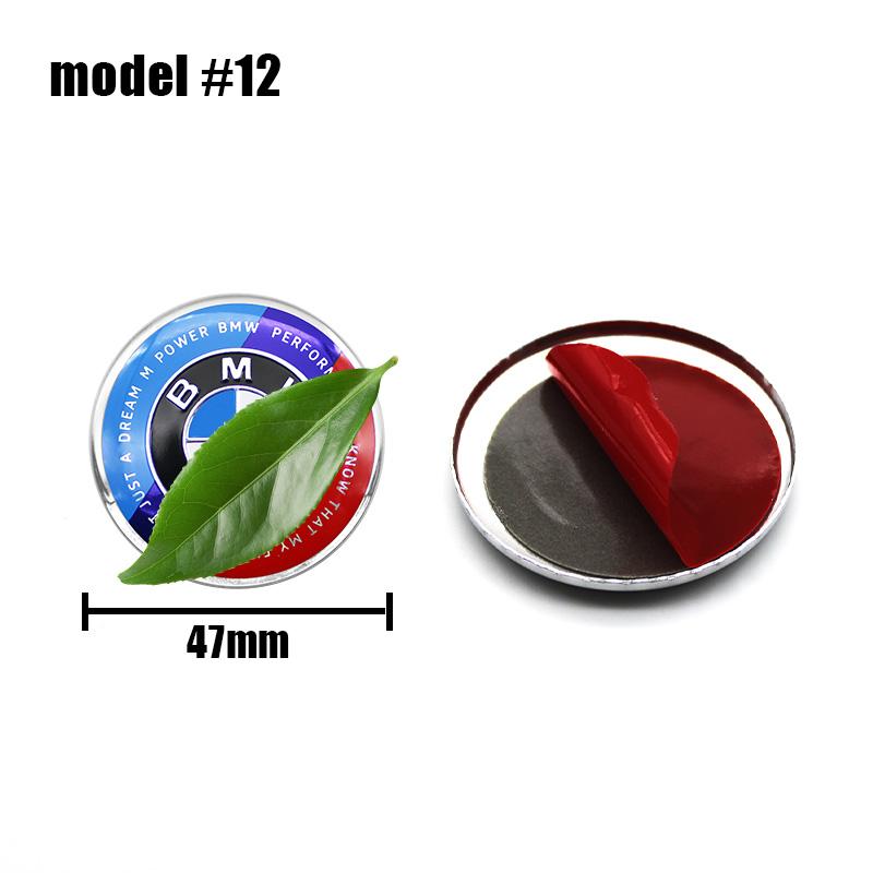 1Pcs 45mm 57mm 3D Car Steering Wheel Center Badge Sticker Auto Decal Accessory For BMW E60 E93 E87 G01 G20 X3 X5 F30 F20 E36 E46