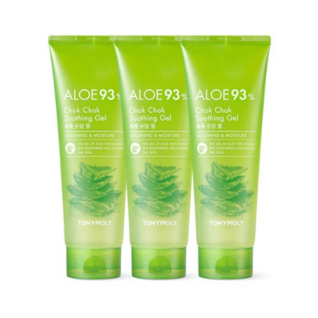 TONYMOLY Aloe 93% Chok Chok Soothing Gel 250ml 3pcs Set