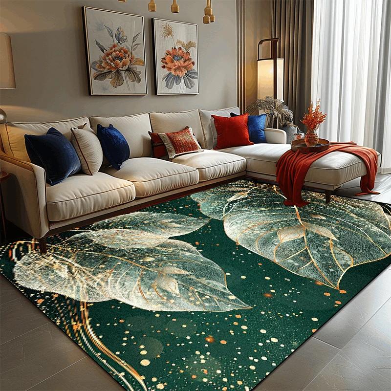 Light Luxury 3D Flower Carpets Living Room Decoration Large Rugs Modern Home Sofa Side Floor Mat Bedroom Bedside Soft Foot Mats
