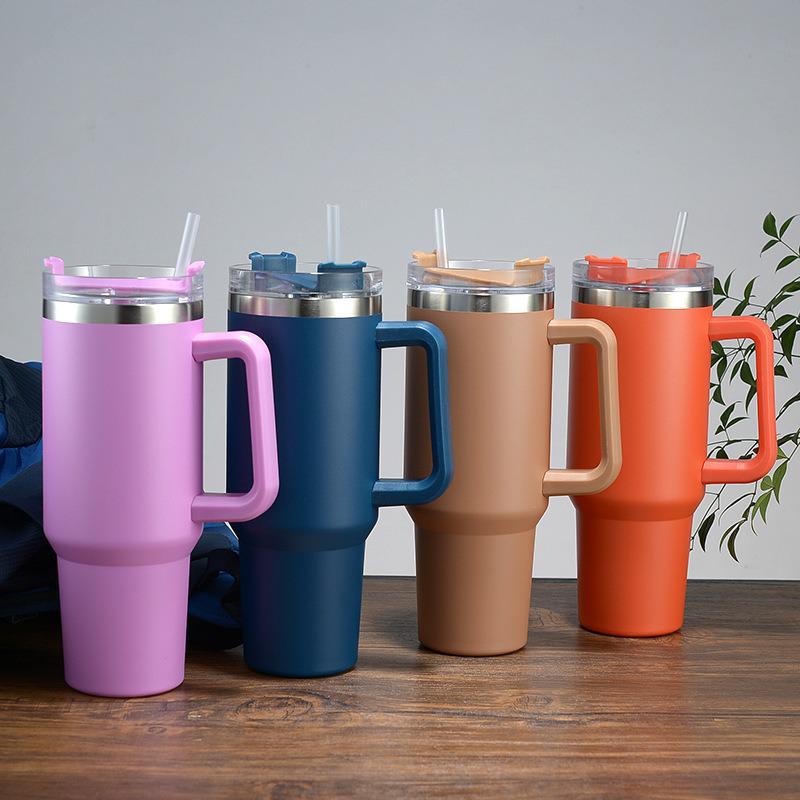 40oz Insulated Stainless Steel Car Cup with Handle