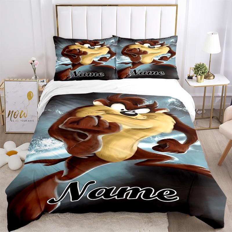 Custom Textile Thunder Cat Bedding 3 Piece Set HD Print Duvet Cover Pillowcases for Teens Adult Bedroom Decoration