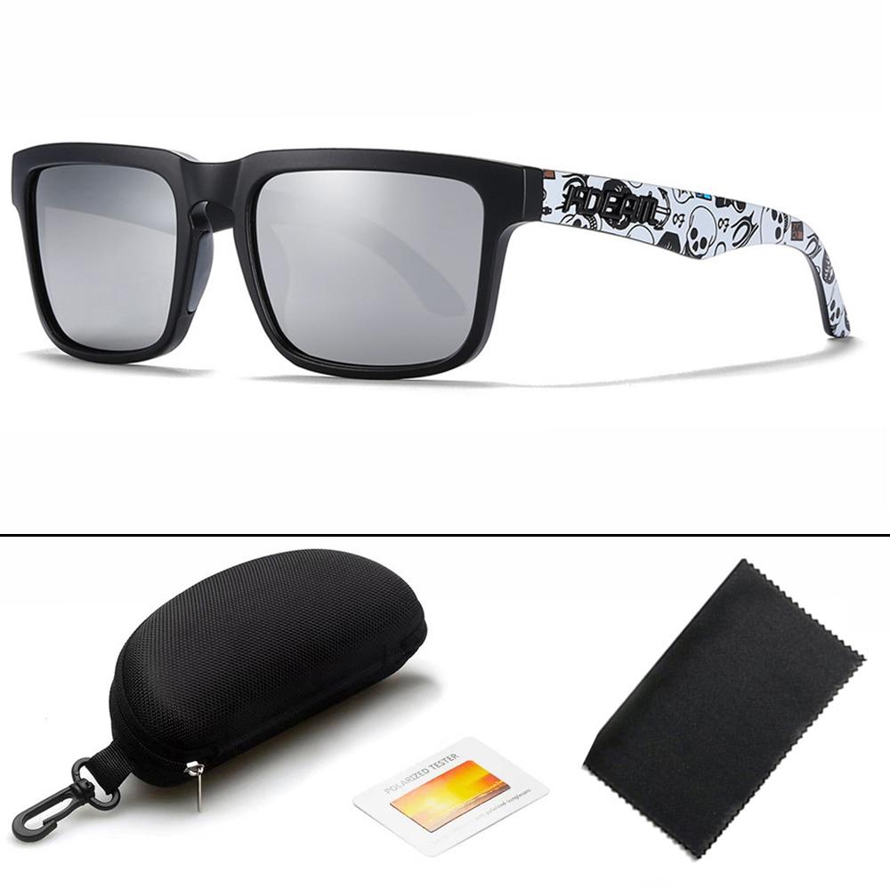 KDEAM Unisex Square Polarized Sunglasses Outdoor Retro Style Lightweight Comfortable Fashion Women Sun Glasses With Hard Case
