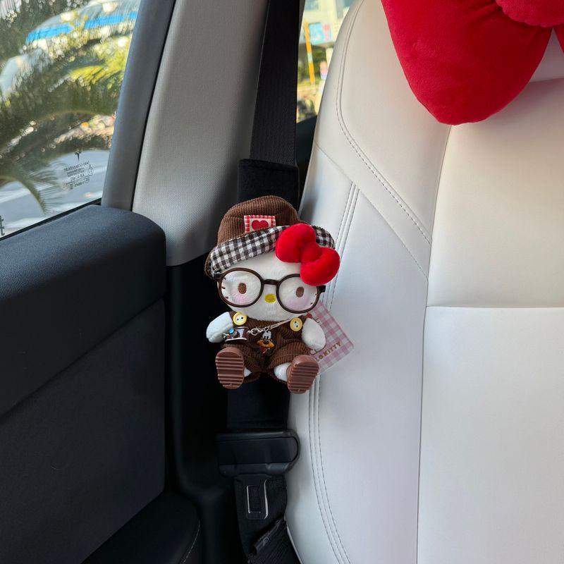 

Authentic Pluto-Themed Hello Kitty Car Seatbelt Shoulder Pad Car Decoration Anti-Neck Strain Anti-Abrasion Cover Authentic Pluto Kitty Shoulder Pad (Black)