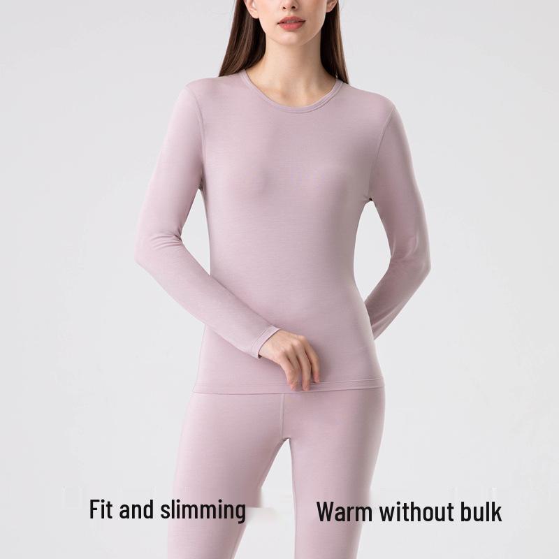 Women's Antibacterial Lenzing Modal Skin-Beautifying Warm Underwear Set - Autumn/Winter A-Class Base Layer