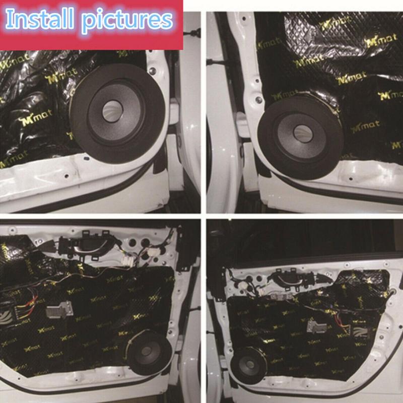 Autotür-Lautsprecherverstärker, 6,5 Zoll, Auto-Lautsprecher-Schaumstoffblenden, Lautsprecher-Isolierschaumstoffringe, System-Kit, Ersatzteile für den Innenraum