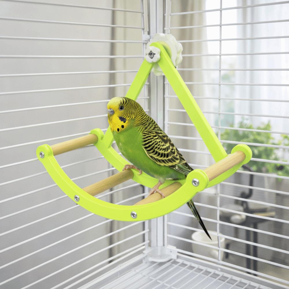 Hangende Vogelkooi Stand Bijtbestendige Schommelzitstok Stand Kooi Accessoires