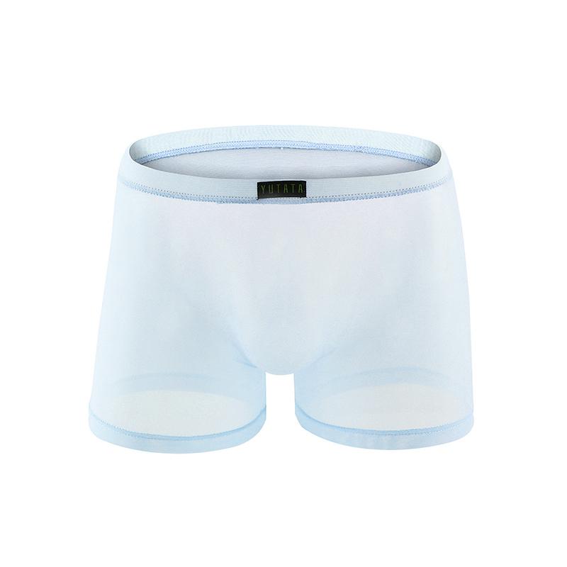 

Мужское нижнее белье с плоскими углами удобное, дышащее и приятное для кожи S светло-синий