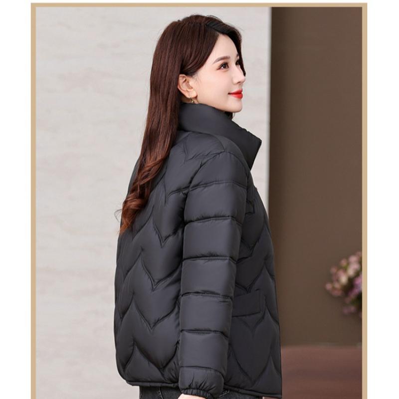 Thickened Loose Fit Cotton Coat Winter Womens Outerwear Plus Size Mid Age Fashion Jacket Casual Padded Coat Petite Style