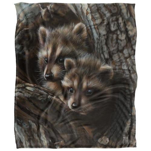 JQ Licensing Silky Raccoon Supersoft Blanket