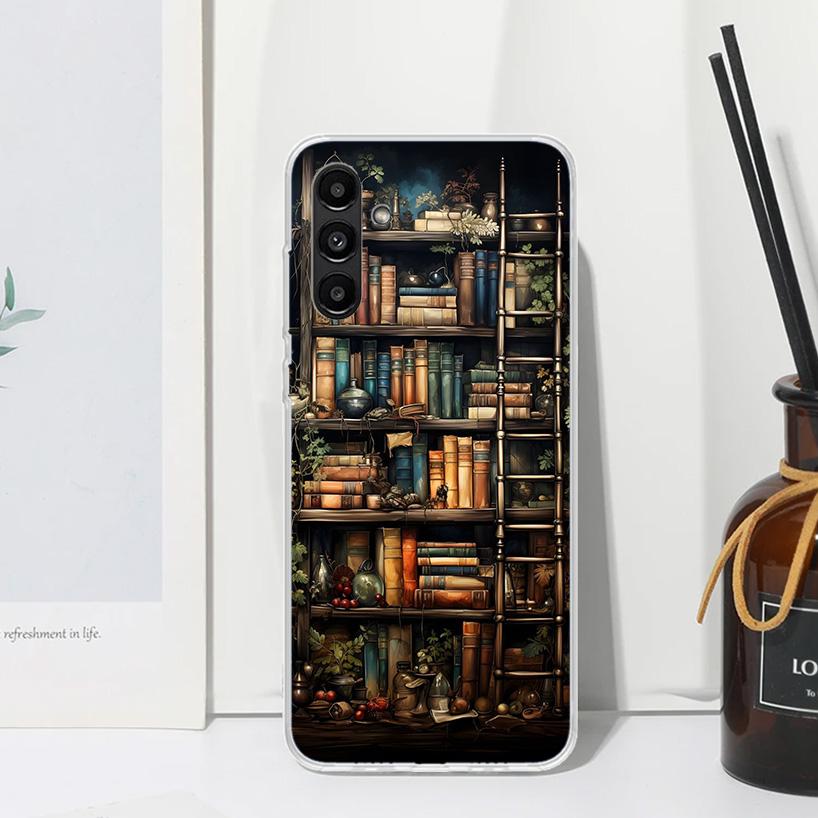 Read Books Illustration Reading Phone Case For Samsung Galaxy A17 A37 A57 A16 A26 A36 A56 A15 A25 A35 A55 A14 A24 A34 A54 A13 A2