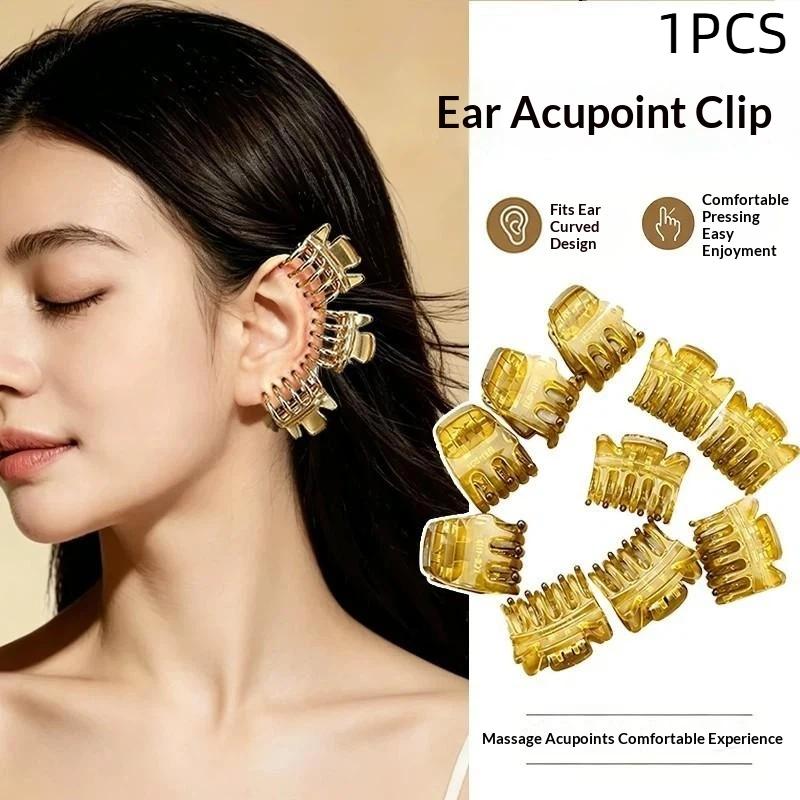 Ear Meridian Massager Acupuncture Pressure Point Massager Portable Strong Magnetic Acupressure Clip Ear Massage Tool