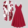 3D  Printed  Set Dress Coat ,  Double Spelling with Diverse Colors and Shapes  Fashion Print,suitable for Various Scene Fashion Styles