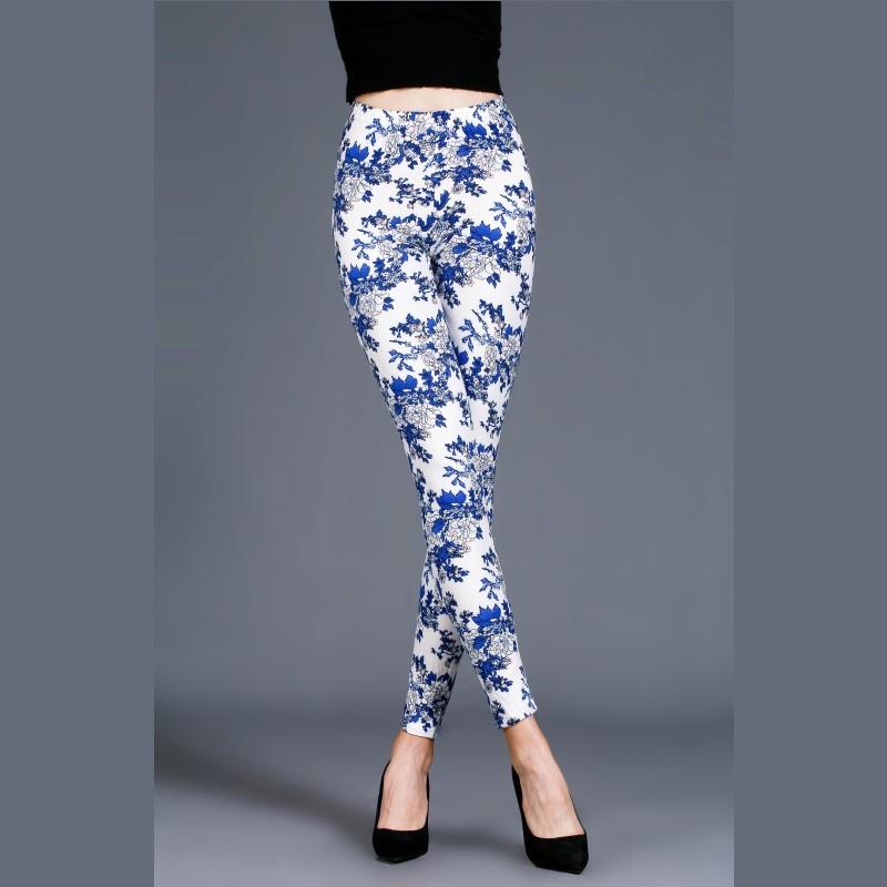 

Женские узкие брюки-карандаш, облегающие леггинсы до щиколотки, один размер One Size синий