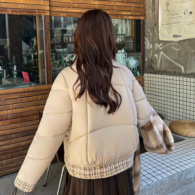 Modny i wszechstronny płaszcz damski o dużym rozmiarze z klapami, pogrubiony, chroniący przed zimnem i ciepły zimowy, lekka i wygodna kurtka bawełniana