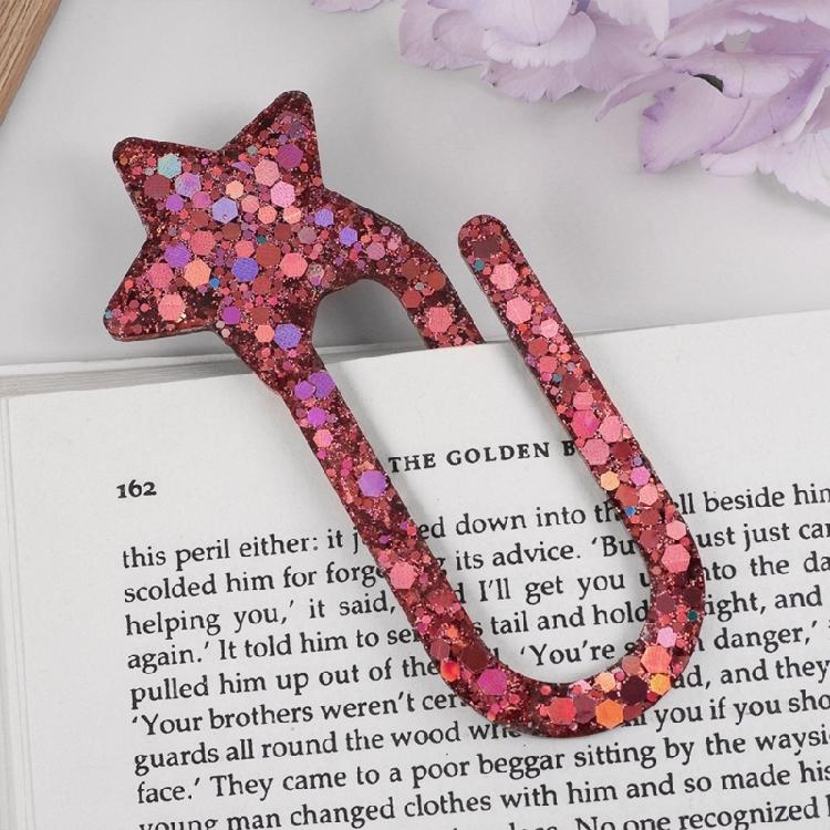 Pendant Silicone Mold Earrings Molds Paper Clip Shape Jewelry Making Molds Silicone Keychain Moulds for Crafting Lover