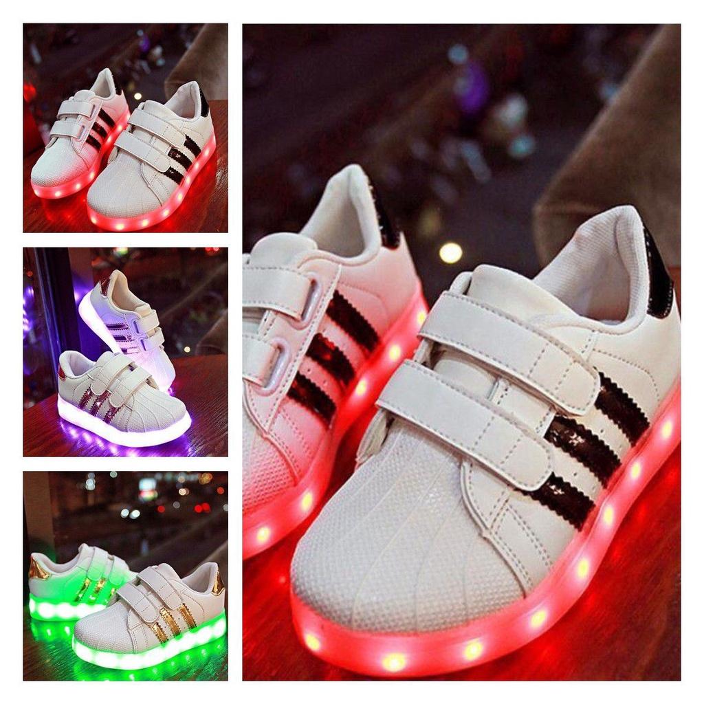 Stylish Unisex-child's Kids Led Sneakers Durable Non-slip Lightweight