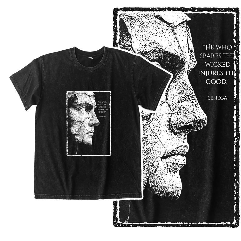 Michelangelo David Graphic T Shirt Men Vintage Washed Tee 100% Cotton Classical Art Streetwear Shirt