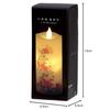 Kameyama Irohaakari S Chrysanthemum LED Candle, Compact Size
