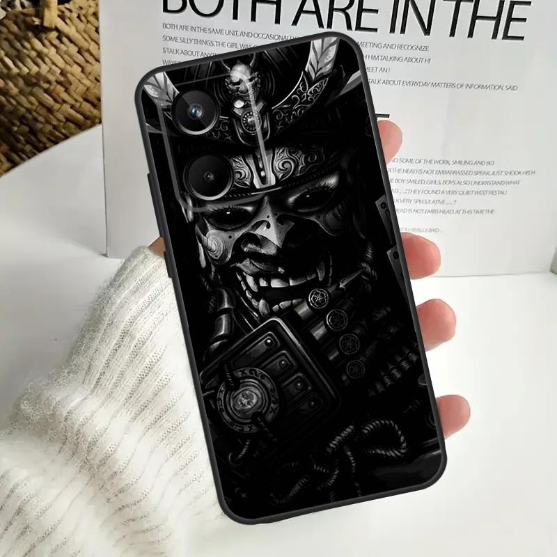 Japanese Samurai Warrior Case For Realme 9 10 11 12 Pro Plus GT5 GT Neo5 C21Y C25s C30 C31 C33 C35 C51 C53 C55 C67