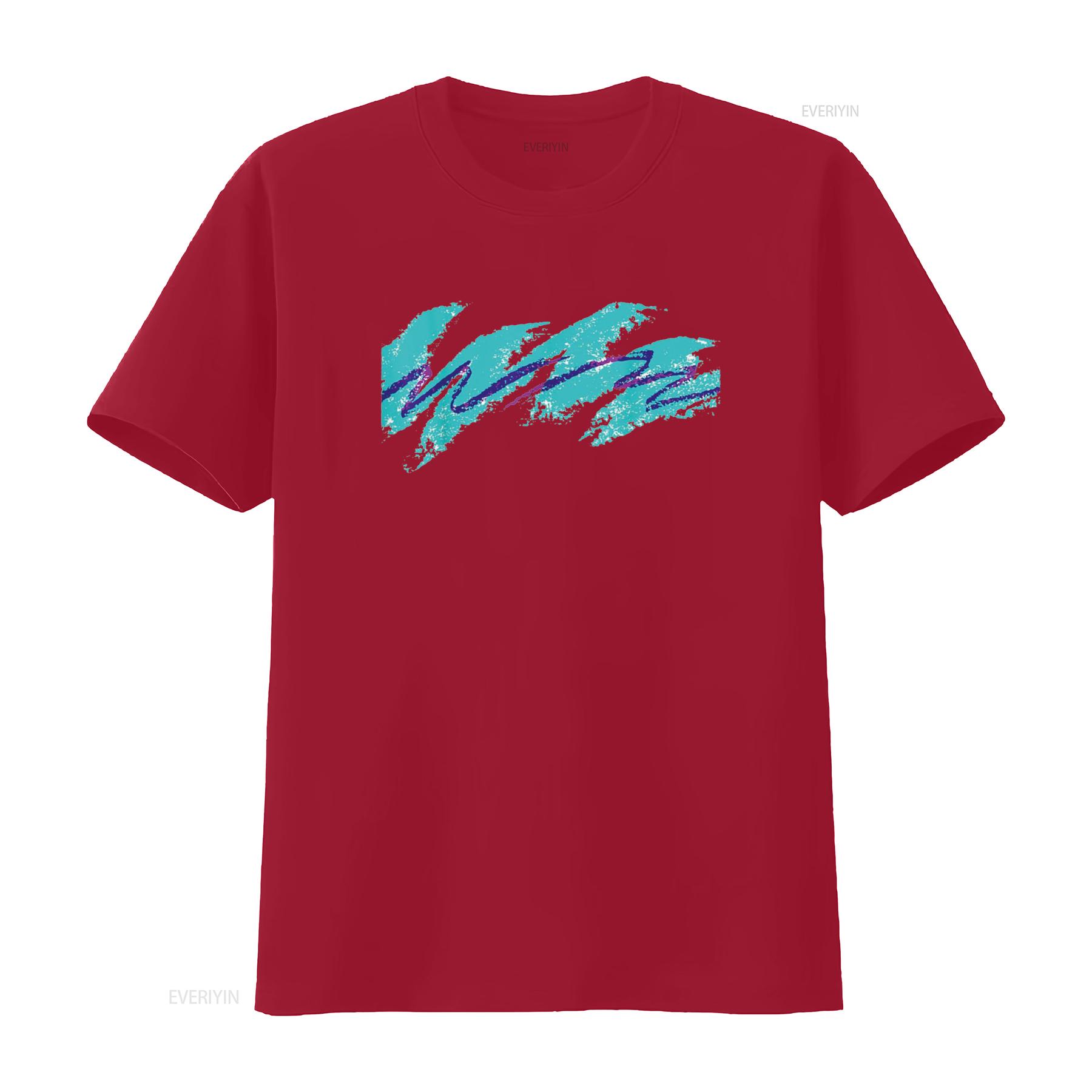 

Millennials Geometric Nostalgia 90s T Shirt vintage Washed Stretched streetwear homme Slightly Breathable Versatile Casual S