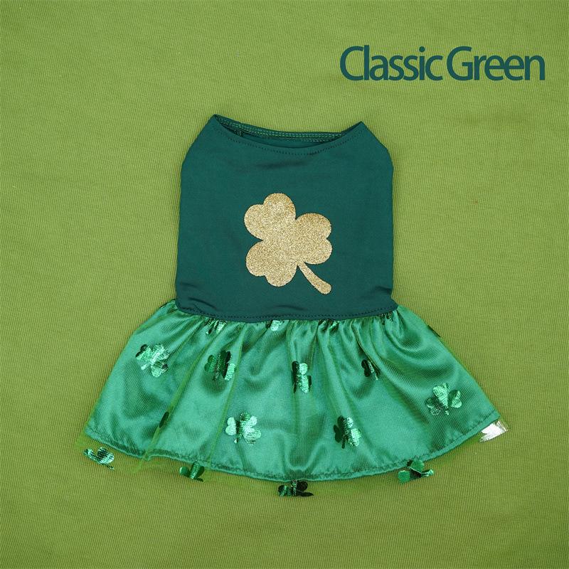 

Одежда для домашних собак, одежда для собак и кошек, ирландская юбка, трилистник, сетка, взрыв XL зелёный