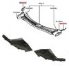 For 2013-2020 Mitsubishi Outlander Front Wiper Side Cowl Extension Covers 1 Pair