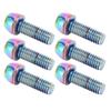 KRSCT 6pcs Cycling Stem Screws with Washers Stainless Steel Bolts Screws for Mountain Cycle Steering Handlebar M6