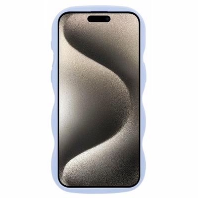 XL Series For iPhone 15 Pro Max Case Solid Color TPU Phone Cover with Wave Frame